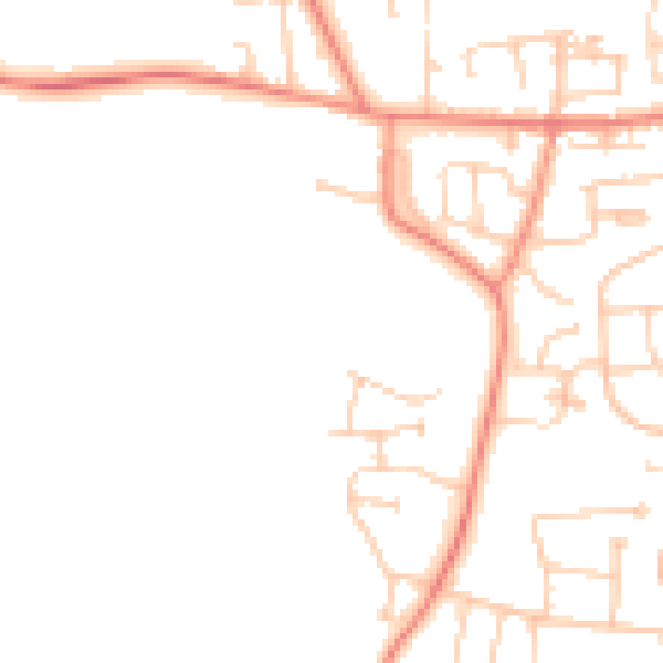Daytime road noise heatmap for BD15 8AA