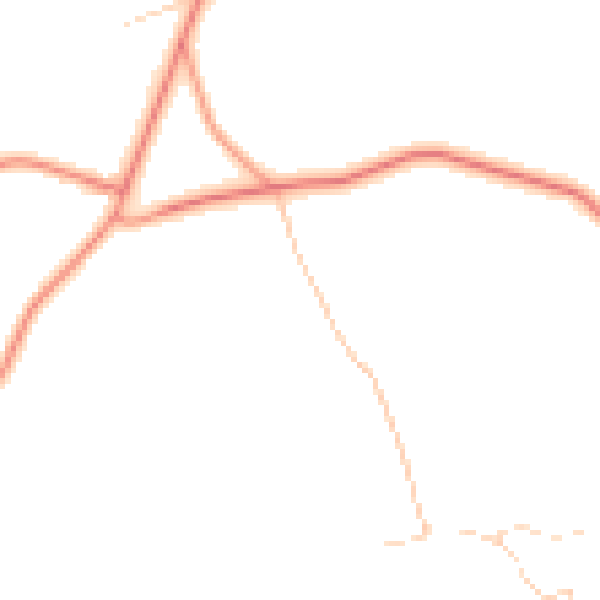 Daytime road noise heatmap for BD15 8AH