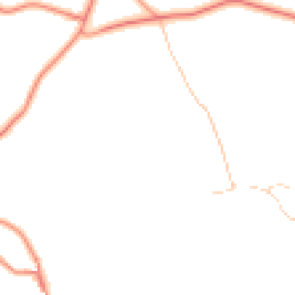 Daytime road noise heatmap for BD15 8AQ