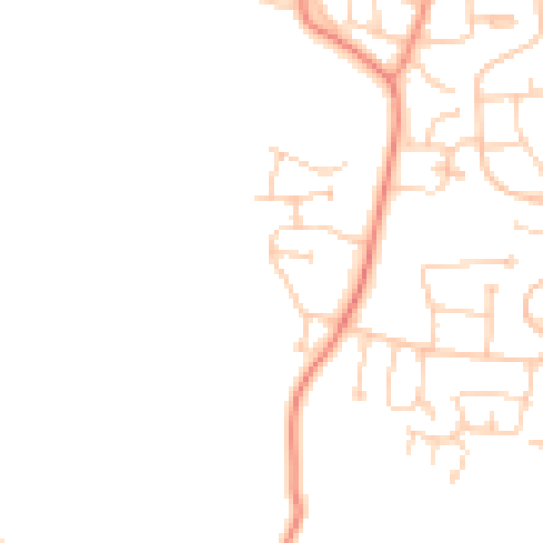 Daytime road noise heatmap for BD15 8HE