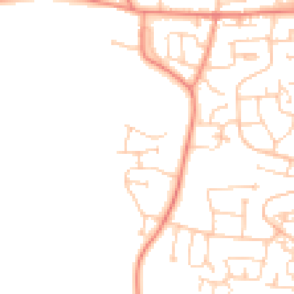 Daytime road noise heatmap for BD15 8HL
