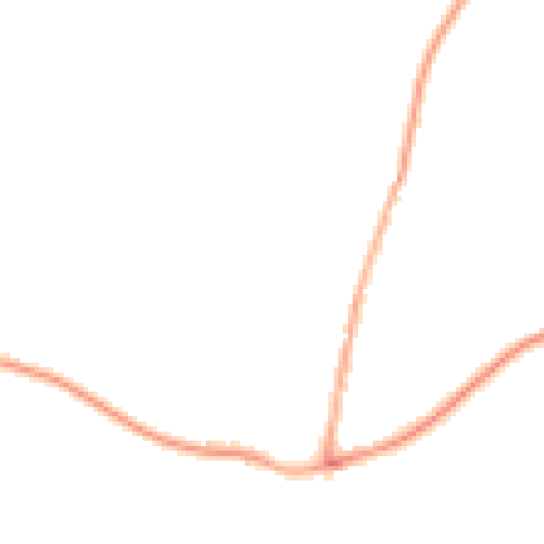 Night-time road noise heatmap for BD15 9JY