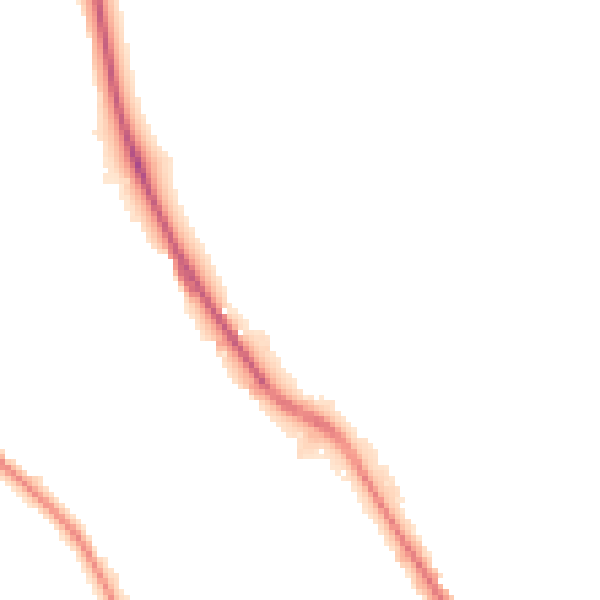 Night-time road noise heatmap for BD2 1AS