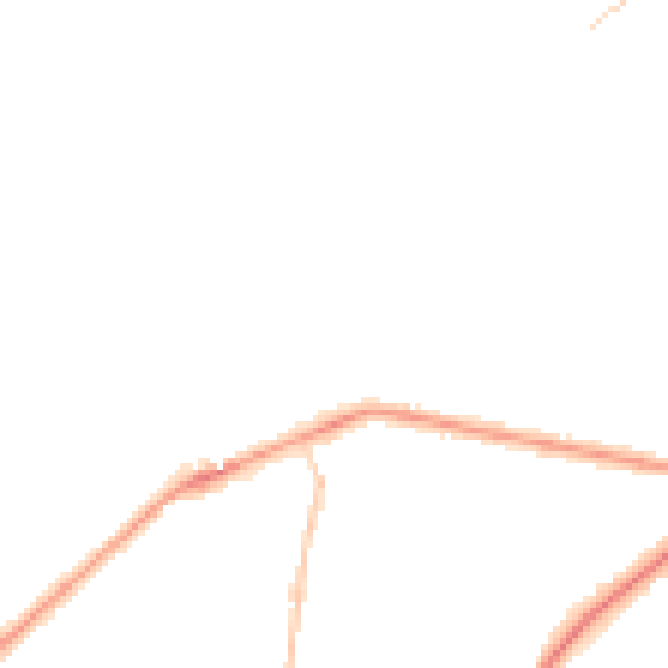 Night-time road noise heatmap for BD2 2EH