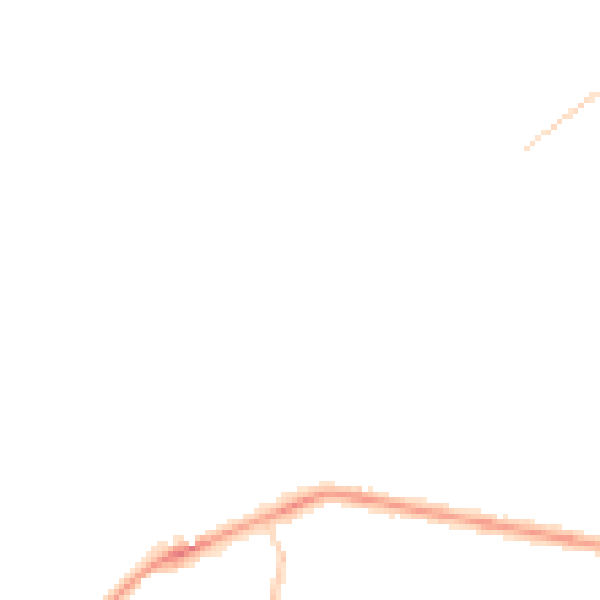 Night-time road noise heatmap for BD2 2LP