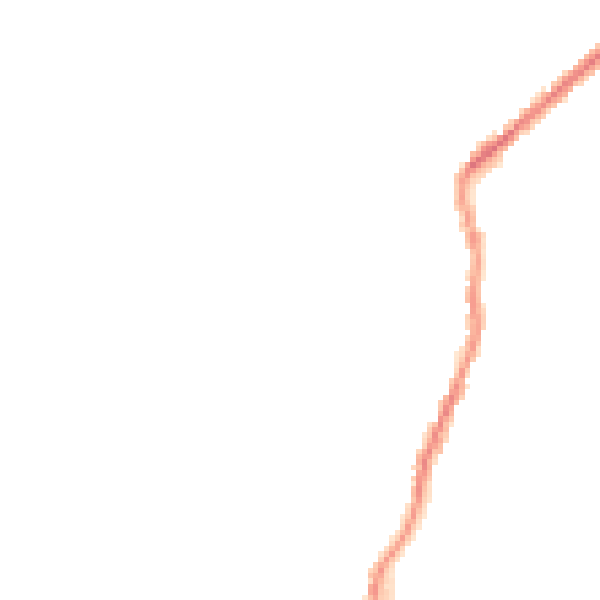 Night-time road noise heatmap for BD20 0AT