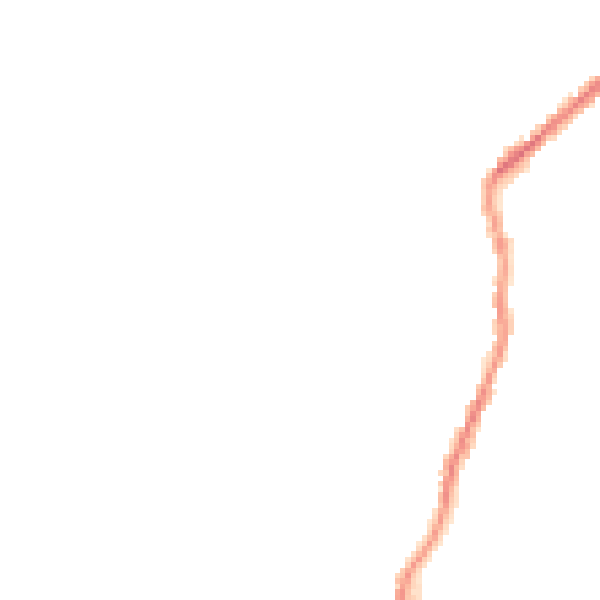 Night-time road noise heatmap for BD20 0AU