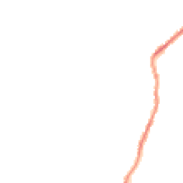 Night-time road noise heatmap for BD20 0AX