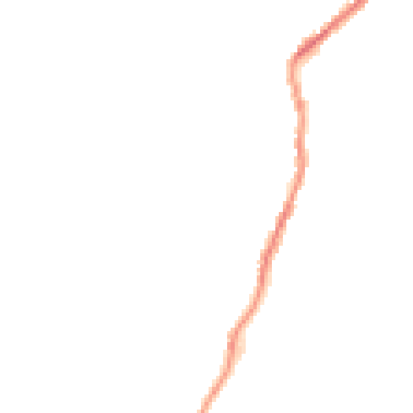 Night-time road noise heatmap for BD20 0DT