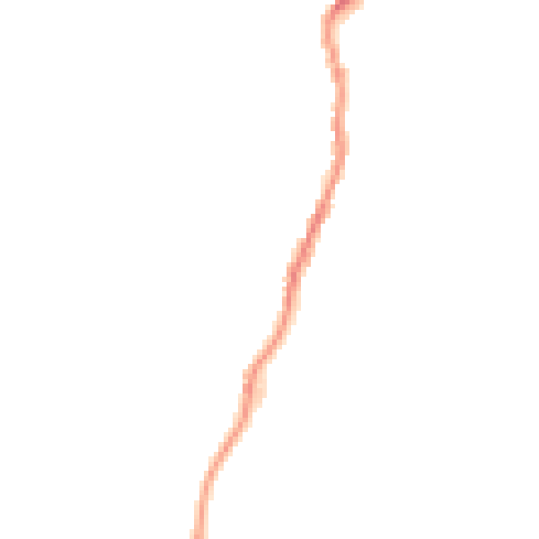 Night-time road noise heatmap for BD20 0FD