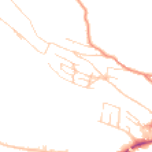 Daytime road noise heatmap for BD20 5BW