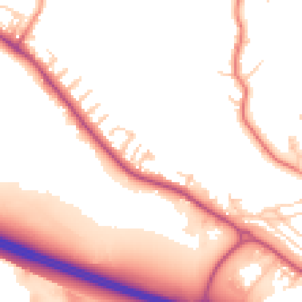 Daytime road noise heatmap for BD20 5NN
