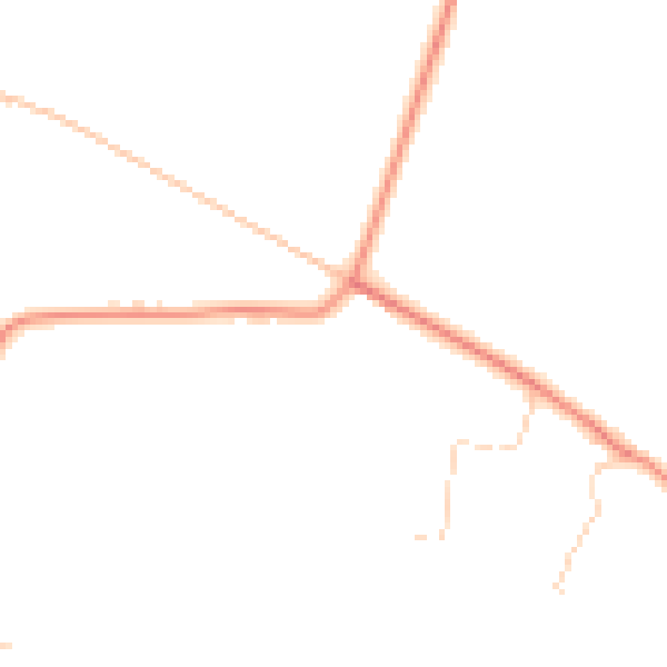 Daytime road noise heatmap for BD20 5RQ