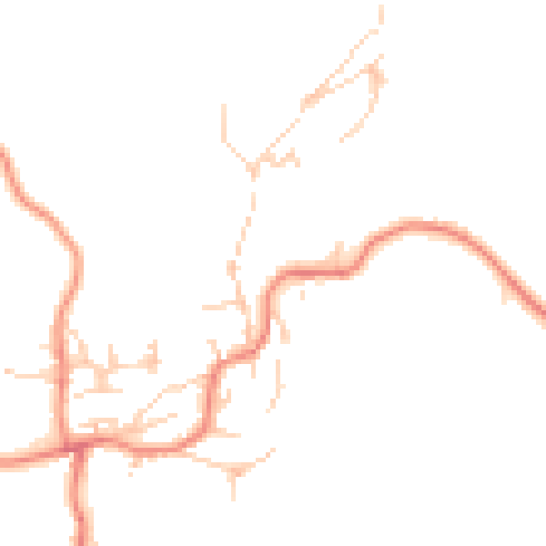 Daytime road noise heatmap for BD20 5UH