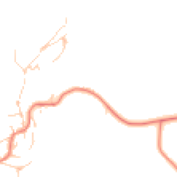 Daytime road noise heatmap for BD20 5UN