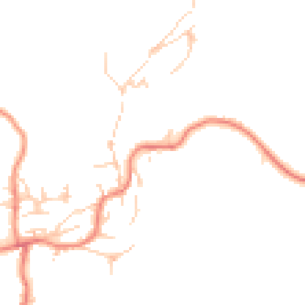 Daytime road noise heatmap for BD20 5UU