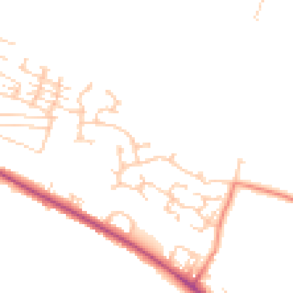 Daytime road noise heatmap for BD20 5WD