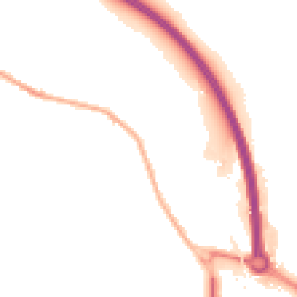 Night-time road noise heatmap for BD20 6AW