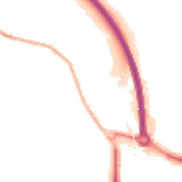 Night-time road noise heatmap for BD20 6BE