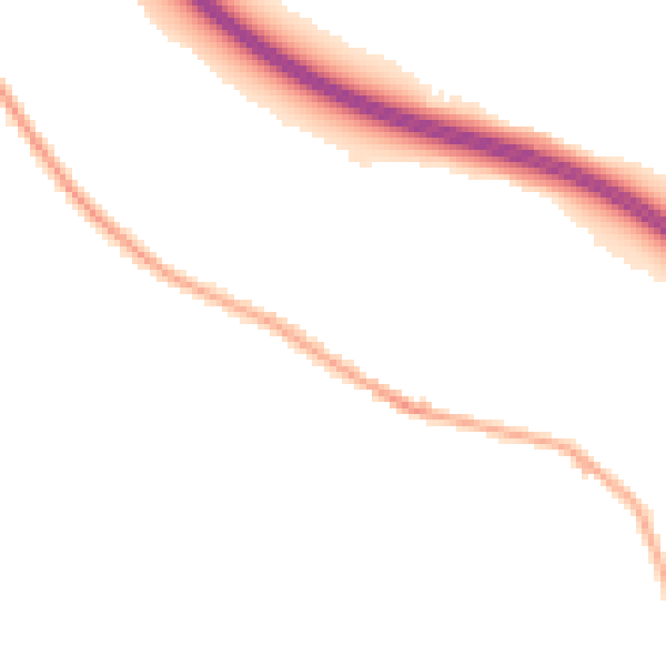 Night-time road noise heatmap for BD20 6DS