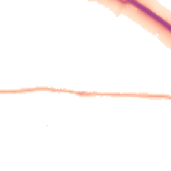 Night-time road noise heatmap for BD20 6RL
