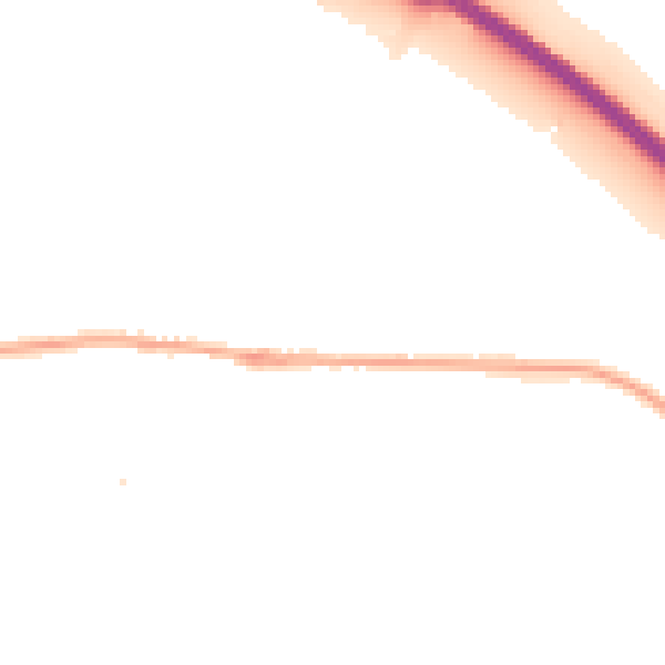 Night-time road noise heatmap for BD20 6RR