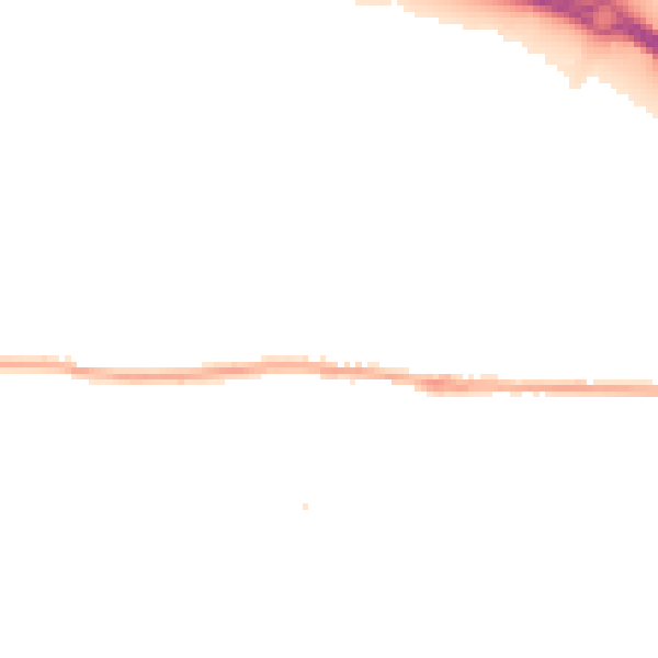 Night-time road noise heatmap for BD20 6SE