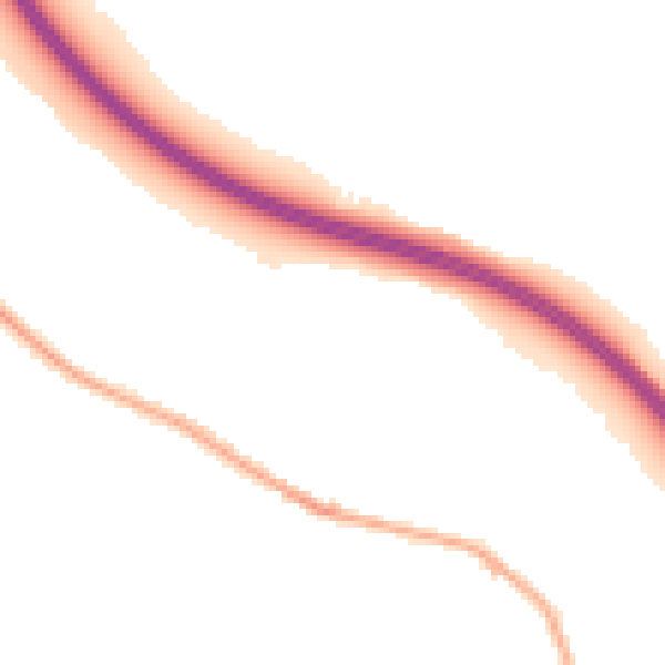 Night-time road noise heatmap for BD20 6UJ