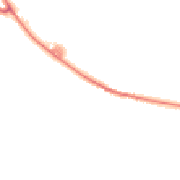 Night-time road noise heatmap for BD20 7SP