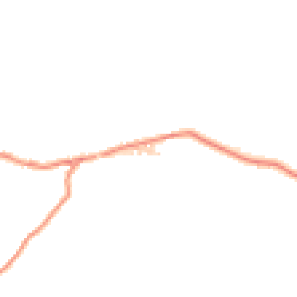 Daytime road noise heatmap for BD20 8EN