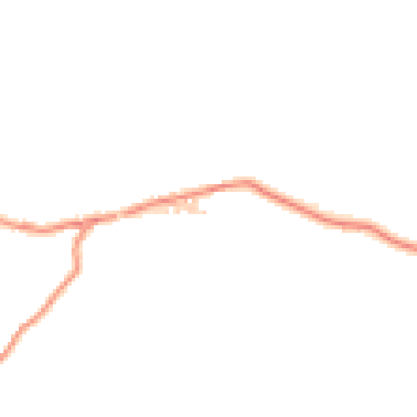 Daytime road noise heatmap for BD20 8EP