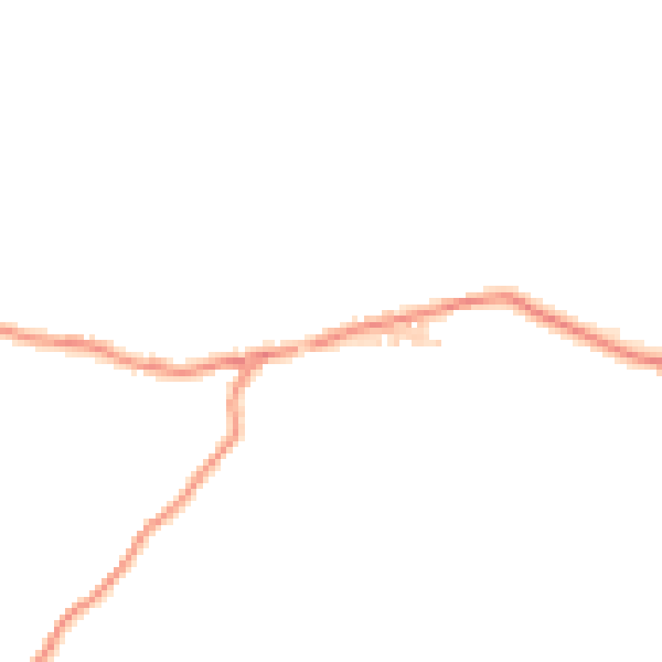 Daytime road noise heatmap for BD20 8ES