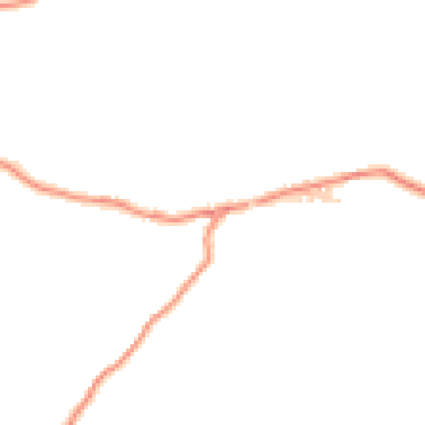 Daytime road noise heatmap for BD20 8EX