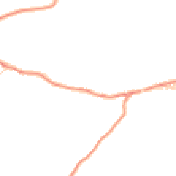 Daytime road noise heatmap for BD20 8EZ
