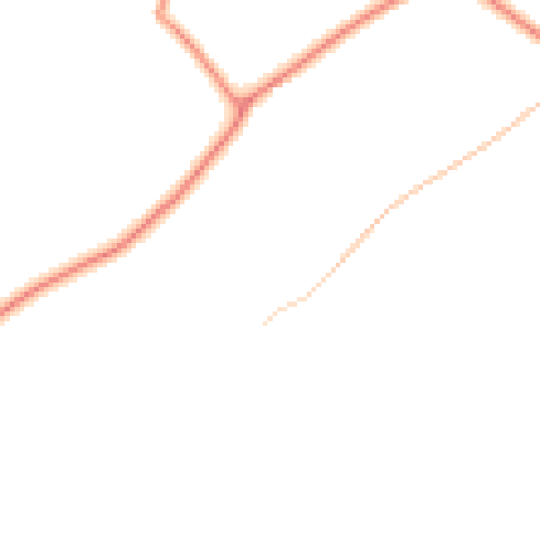 Daytime road noise heatmap for BD20 8FZ