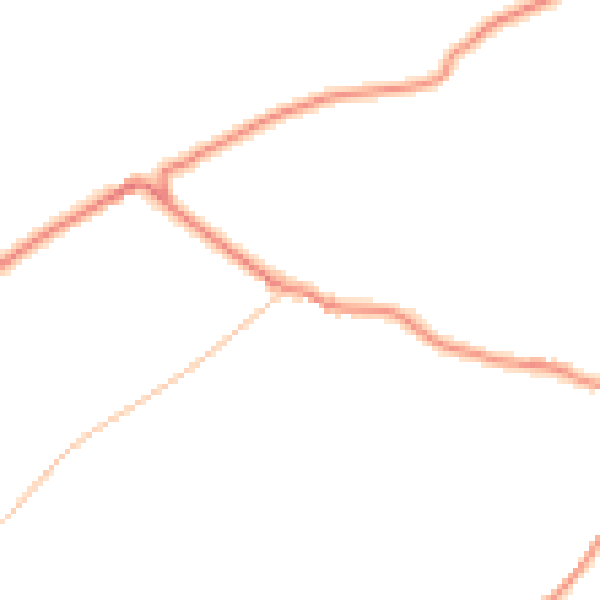 Daytime road noise heatmap for BD20 8HD