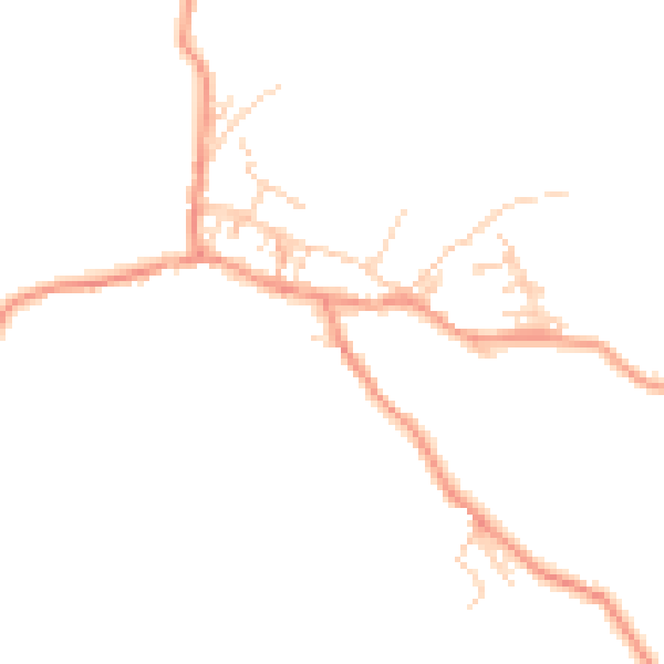 Daytime road noise heatmap for BD20 8LQ