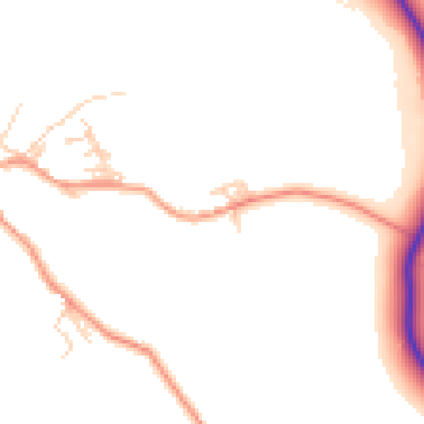 Daytime road noise heatmap for BD20 8LT