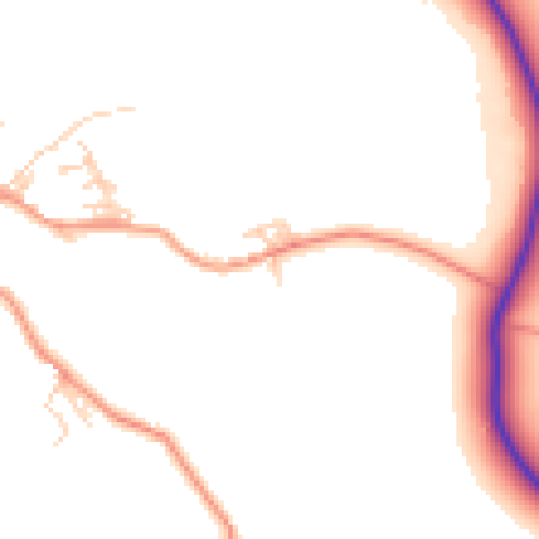Daytime road noise heatmap for BD20 8LU