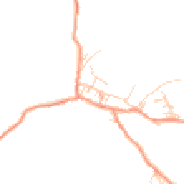 Daytime road noise heatmap for BD20 8NE