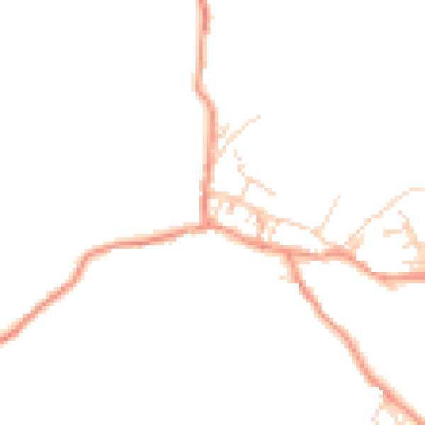 Daytime road noise heatmap for BD20 8NQ