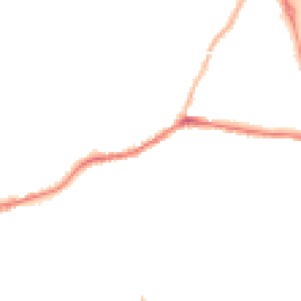 Night-time road noise heatmap for BD20 8TU