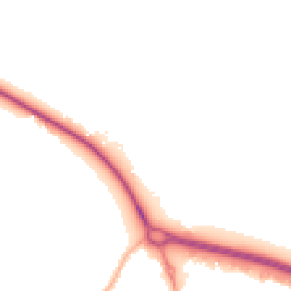 Night-time road noise heatmap for BD20 9AS