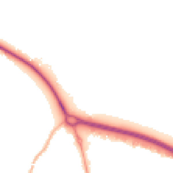 Night-time road noise heatmap for BD20 9BH