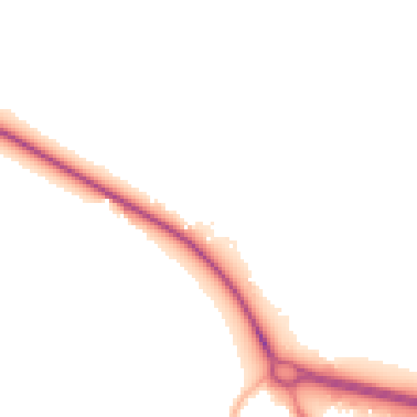Night-time road noise heatmap for BD20 9BX