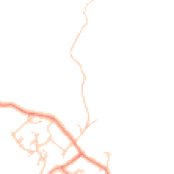 Daytime road noise heatmap for BD20 9DU