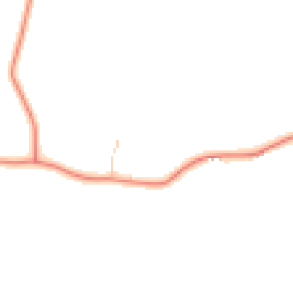 Daytime road noise heatmap for BD20 9FE