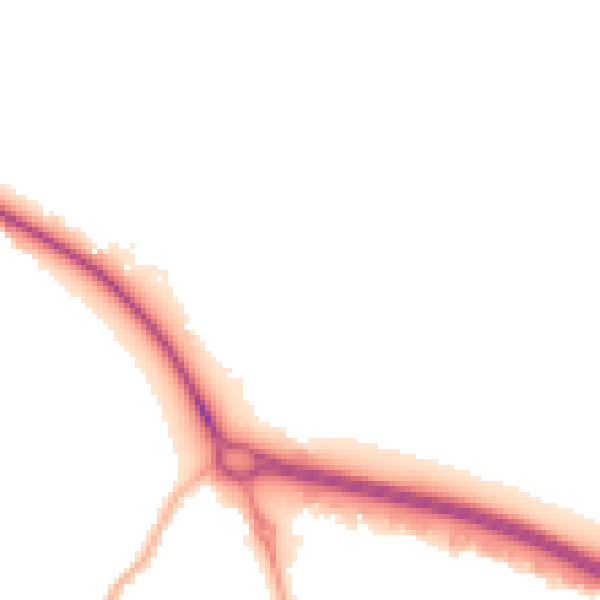Night-time road noise heatmap for BD20 9FF