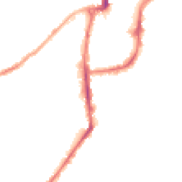 Night-time road noise heatmap for BD21 1AF