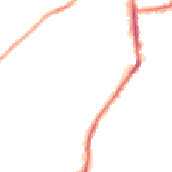 Night-time road noise heatmap for BD21 1AP